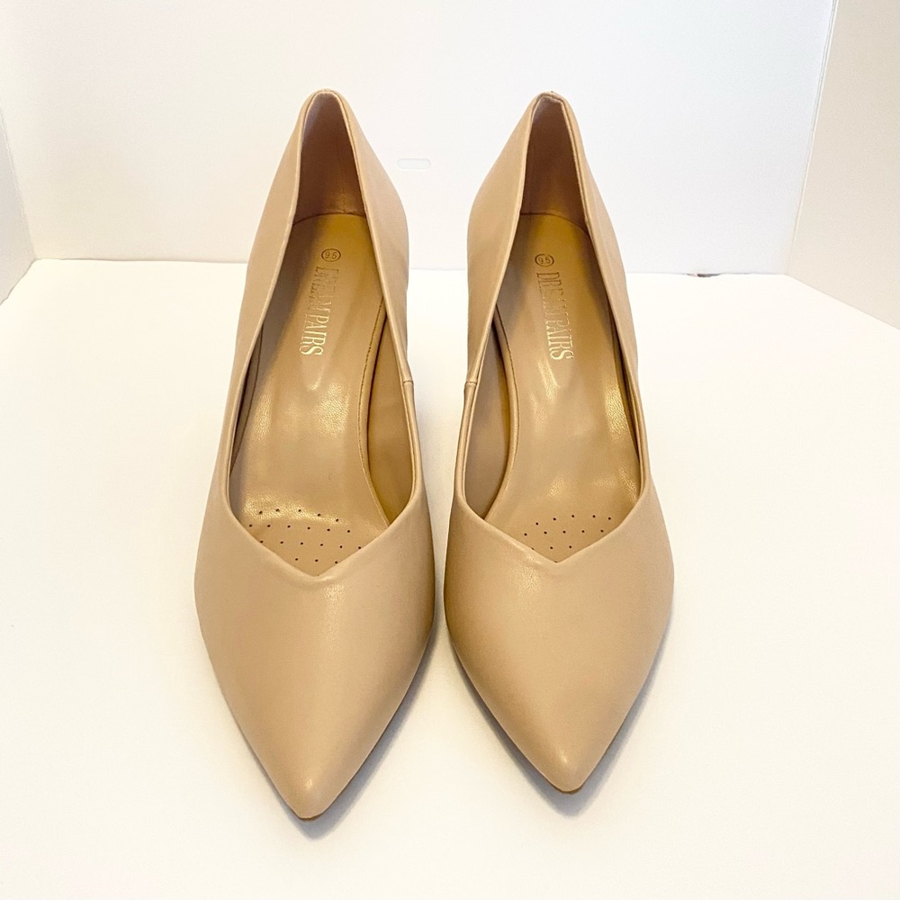 New Women’s High Chunky Closed Toe Block Heels
